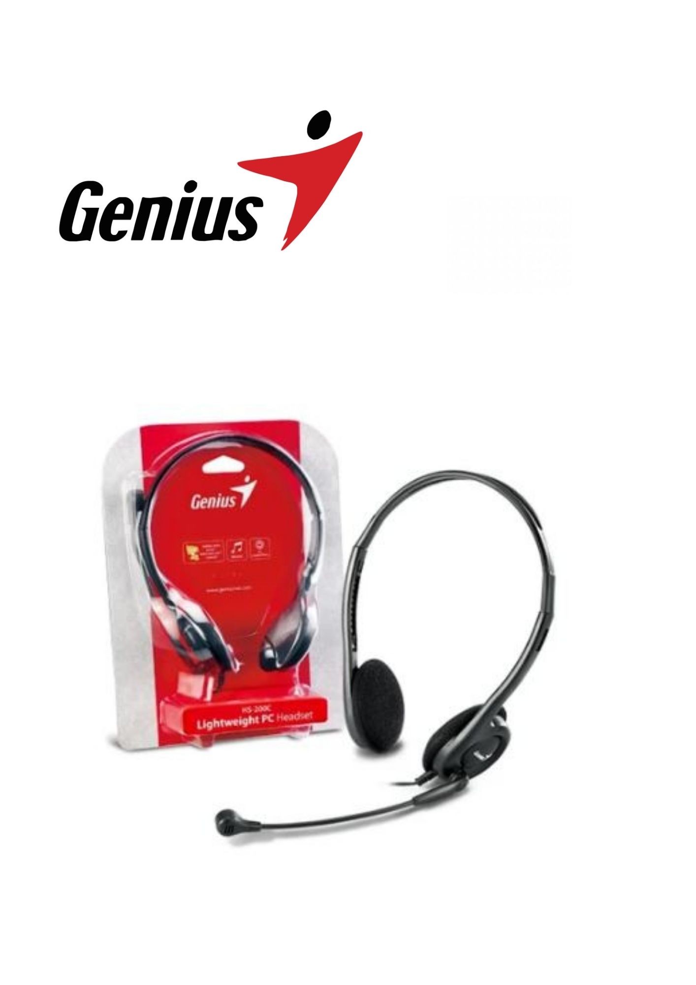 18918.jpg AURICULAR GENIUS LIGHTWEIGHT PC (HS-M200C) - Imagen 1