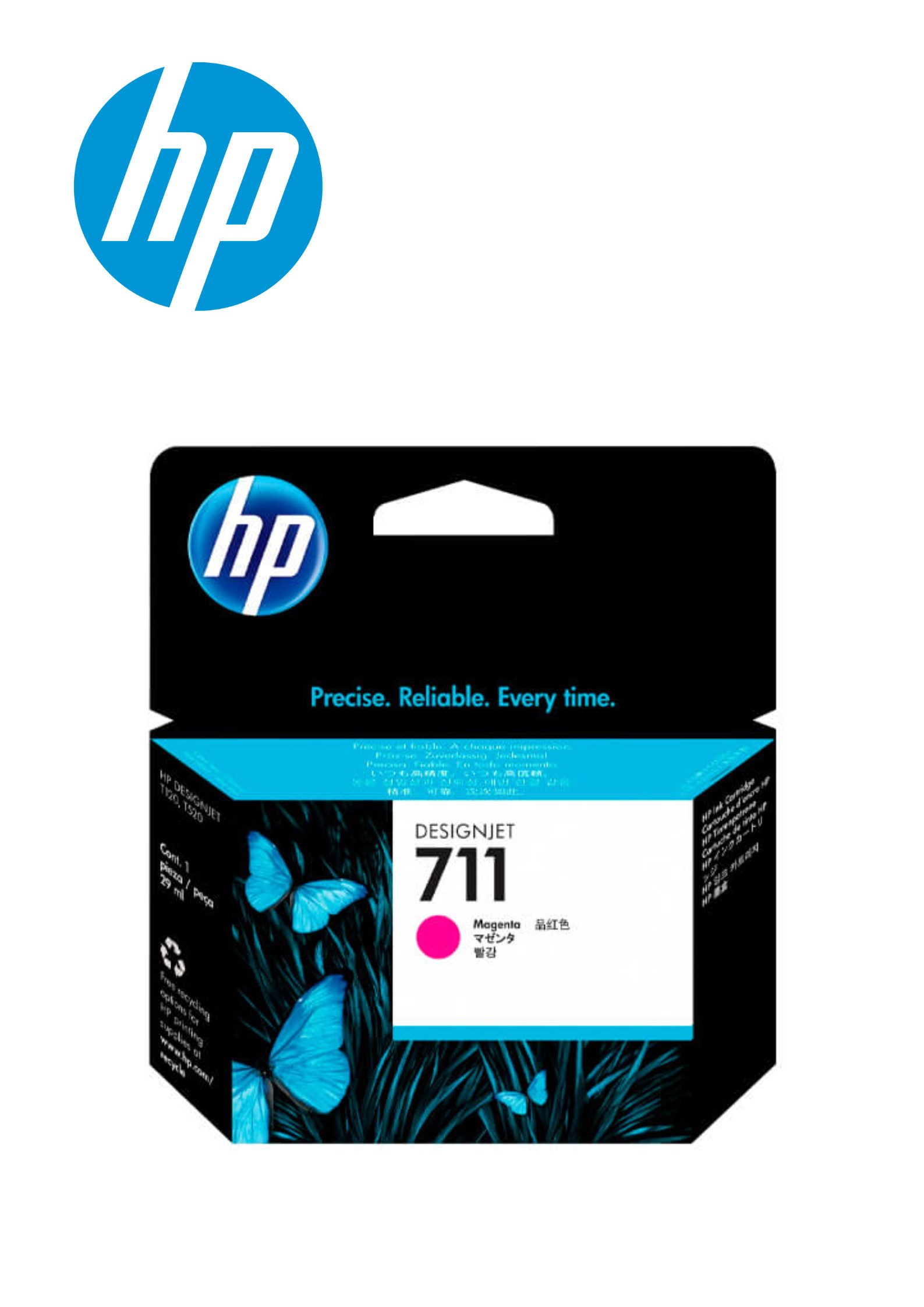 19241.jpg CARTUCHO TINTA HP 711 MAGENTA (CZ131A) 29ML - Imagen 1