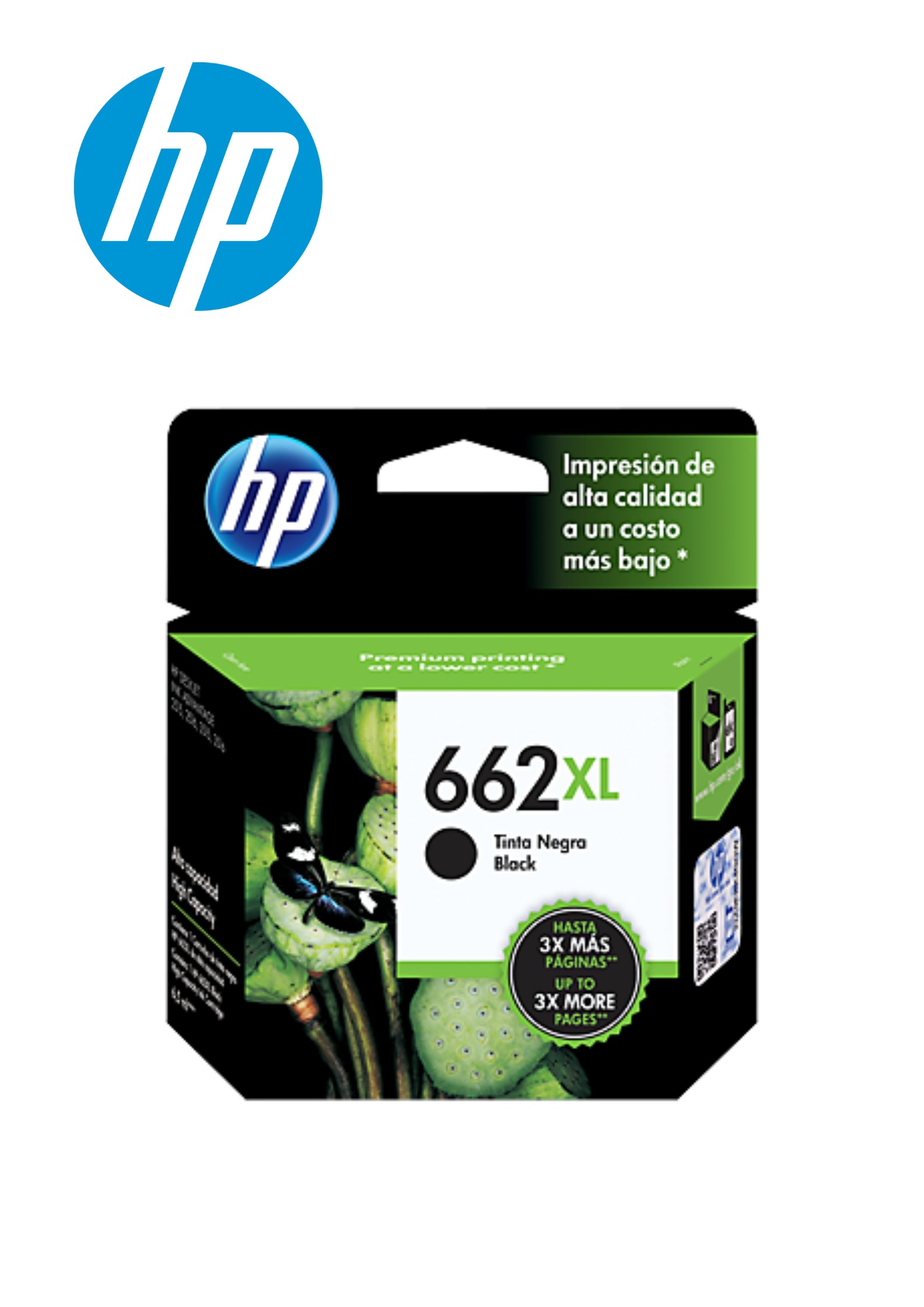 19248.jpg CARTUCHO TINTA HP 662XL BLACK (CZ105AL) 6.5ML - Imagen 1