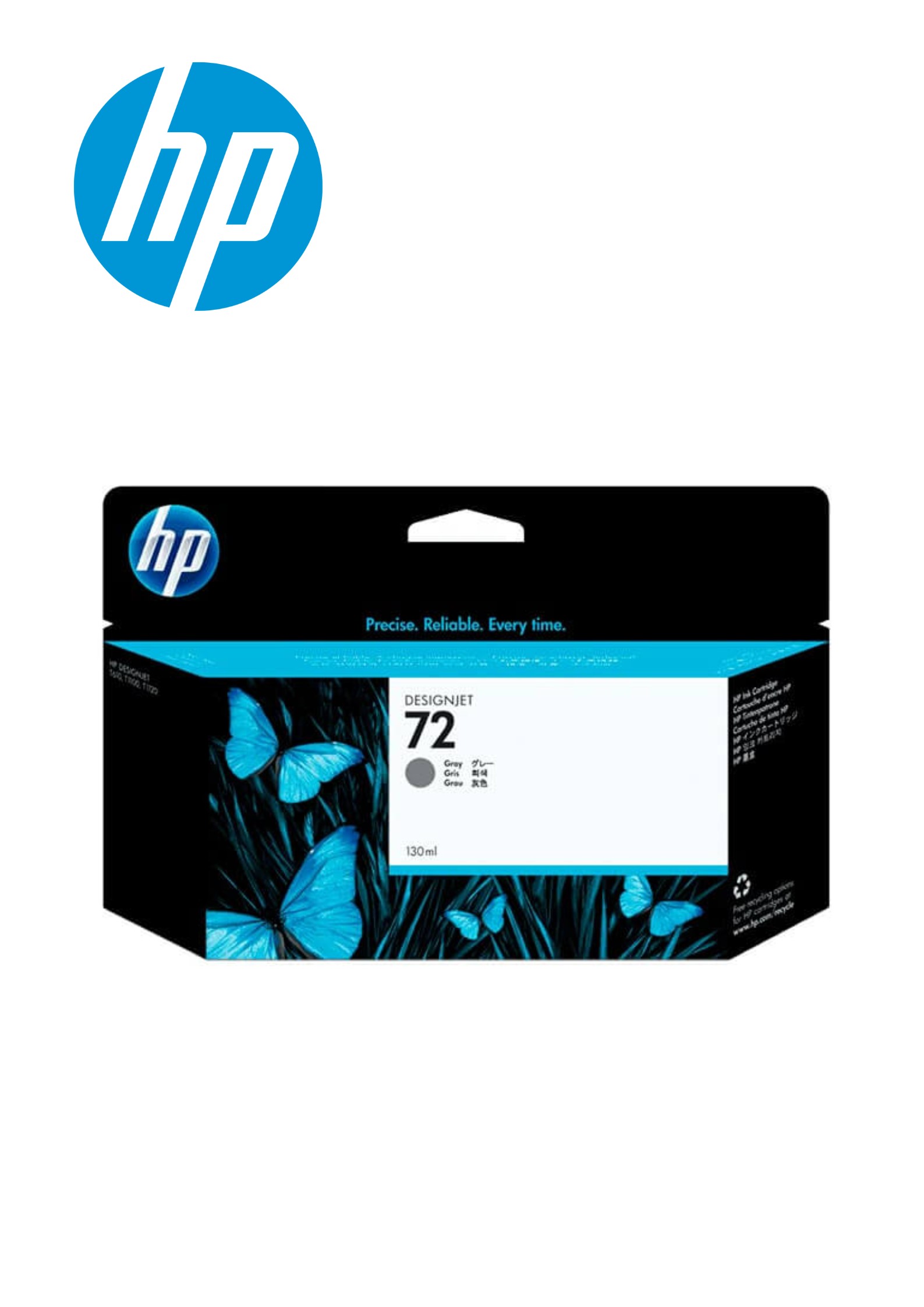 19357.jpg CARTUCHO TINTA HP 72 GRAY (C9374A) 130ML - Imagen 1