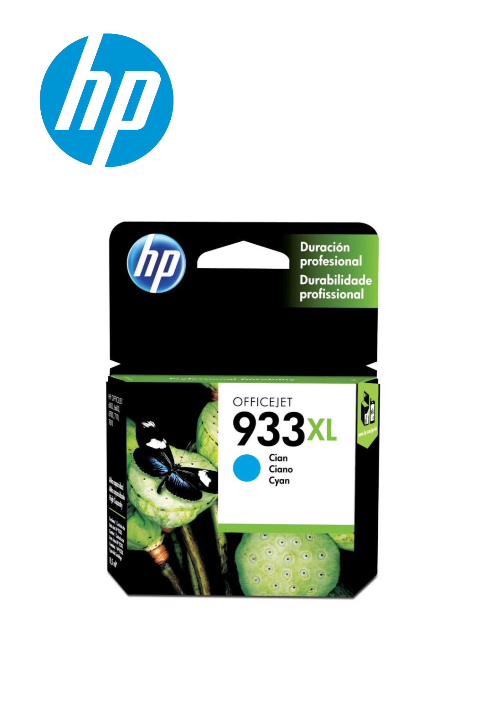 19371.jpg CARTUCHO TINTA HP 933XL CYAN (CN054AL) 8.5ML - Imagen 1
