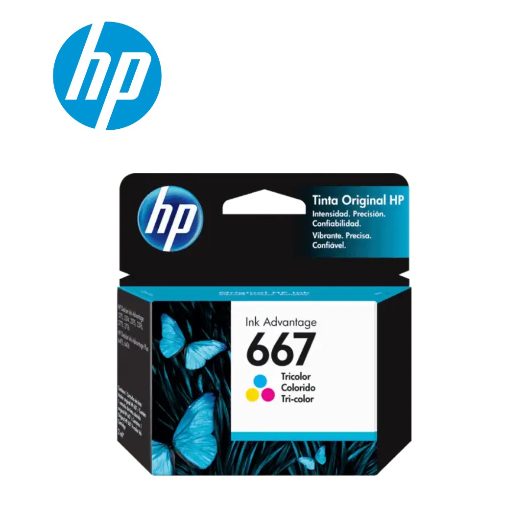 19477.jpg CARTUCHO TINTA HP 667 COLOR (3YM78AL) 2ML - Imagen 1