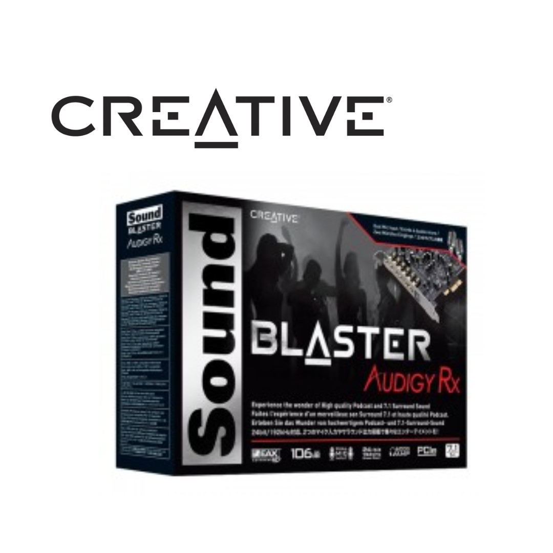19620.jpg TARJETA SONIDO CREATIVE SOUND BLASTER PCIE AUIDIGY RX 7.1 (SB1550) - Imagen 1