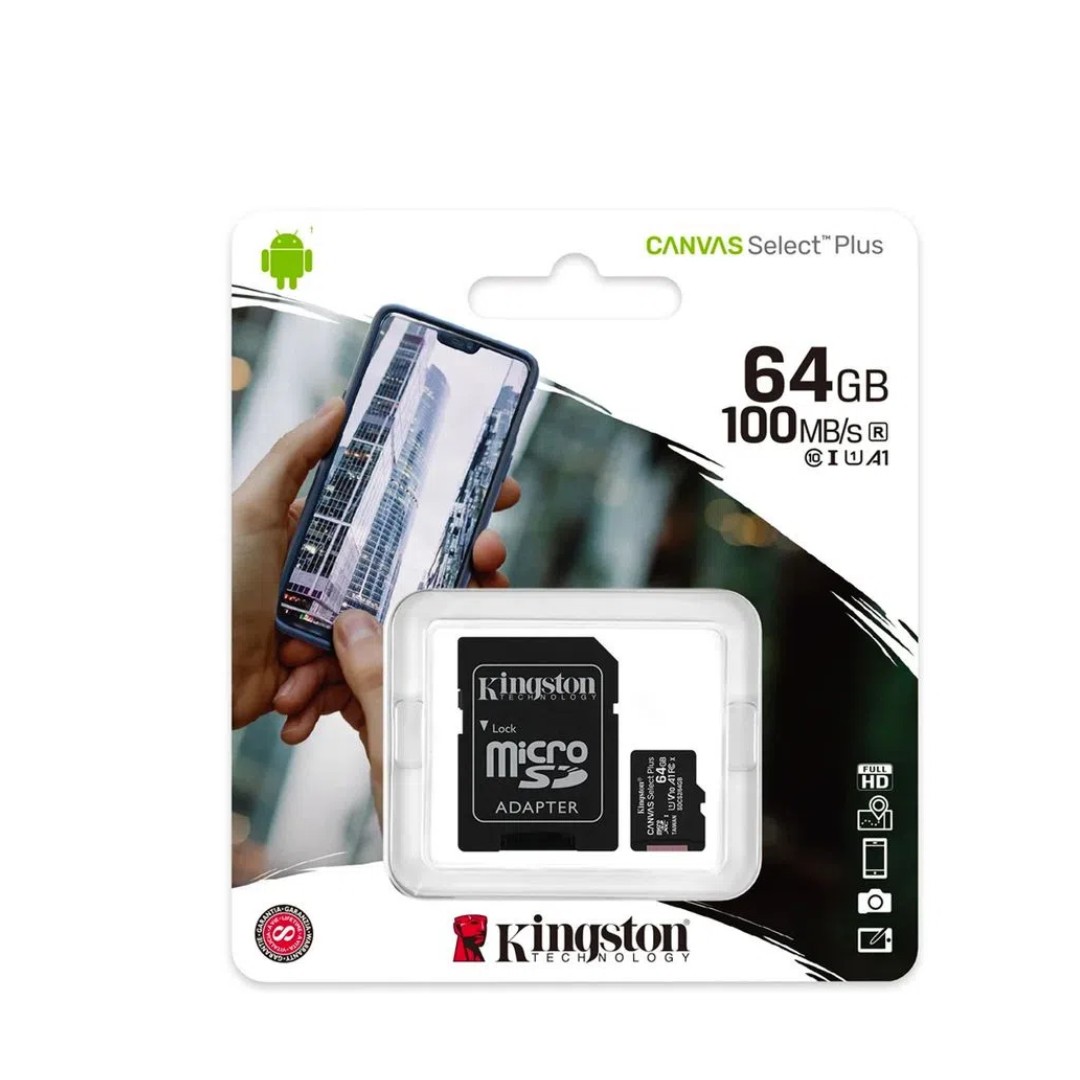 21175.jpg MEMORIA MICROSD KINGSTON 64GB CLASS10 (SDCS/64GB) - Imagen 1