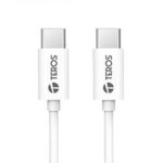 CABLE USB C-C TEROS 60W 3A