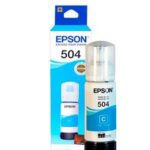 TINTA EPSON CYAN BOTELLA T504